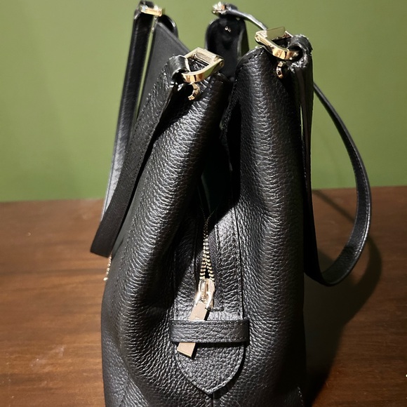 Kate Spade Black Leila Medium Leather Hobo Bag - Picture 4 of 7